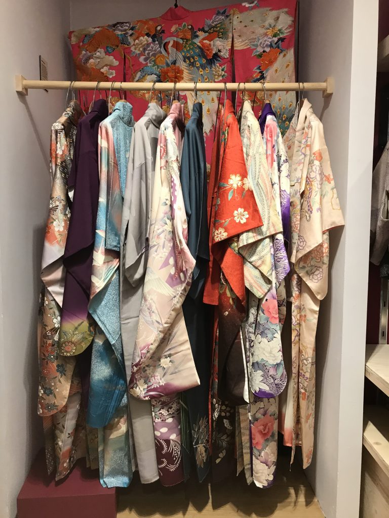 Kimonos in the V&A shop